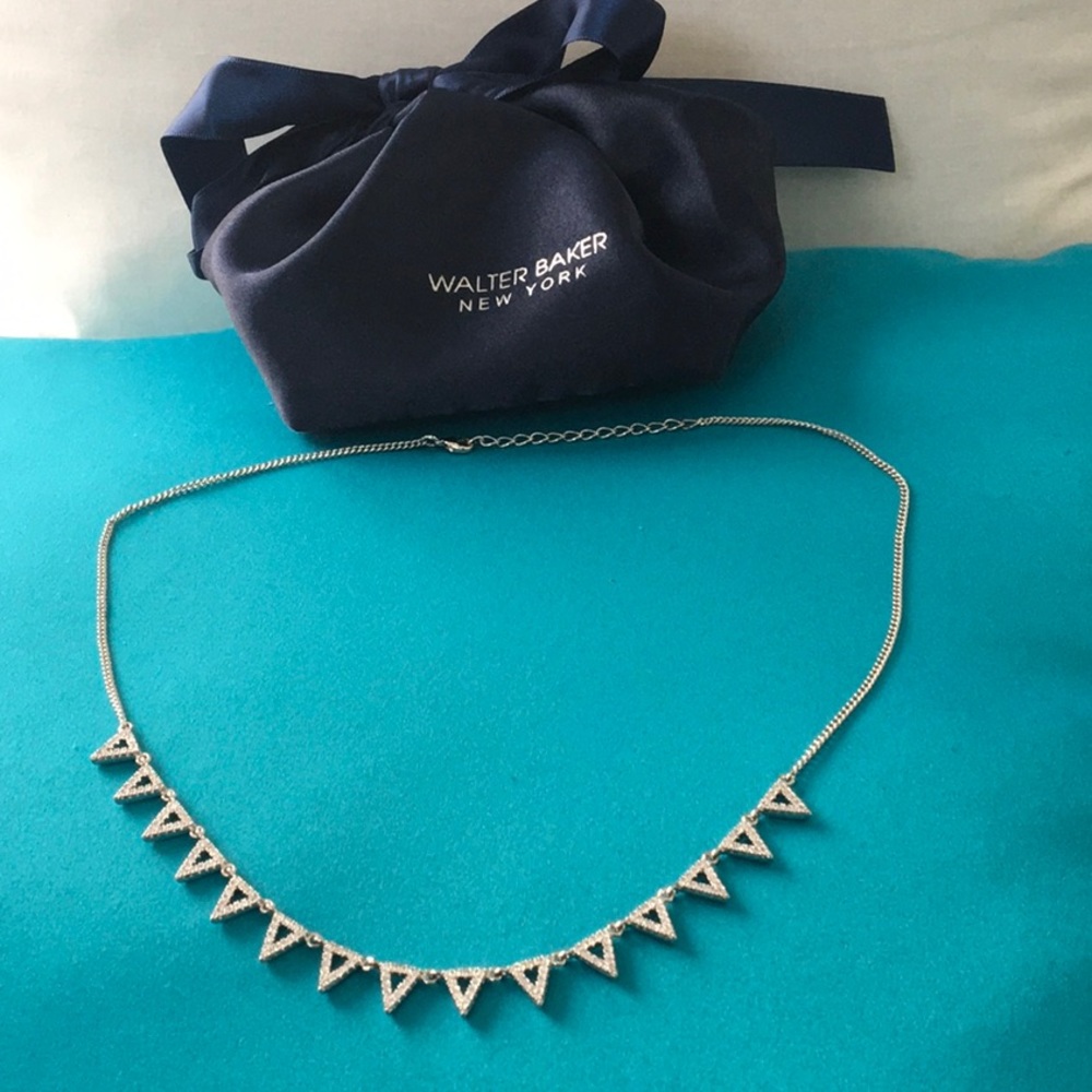 Walter Baker Silver & Crystal Necklace